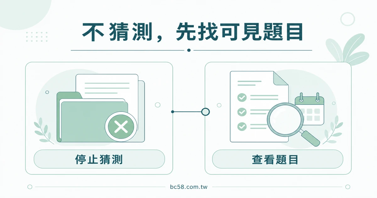避免把名稱、舊截圖或另一頁資訊混用的資訊圖表