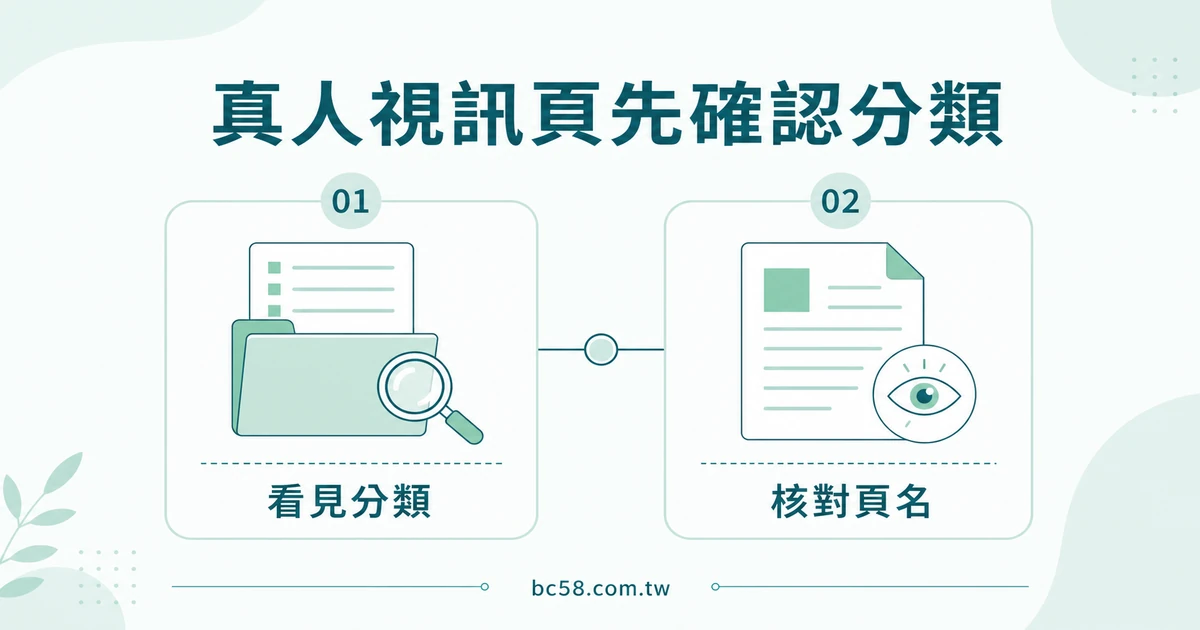BC博粹真人視訊頁怎麼看？介紹文字與當下頁面分開核對